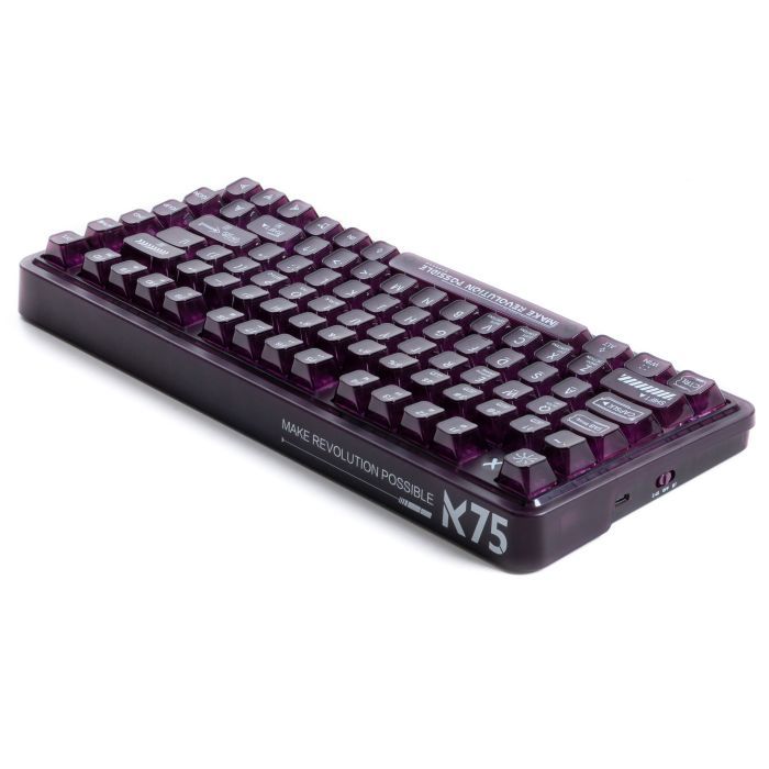 Клавіатура Thunderobot K75 TKL RGB Tri-mode Violet Mist Moon Switch Purple (6932066305550) зображення 6