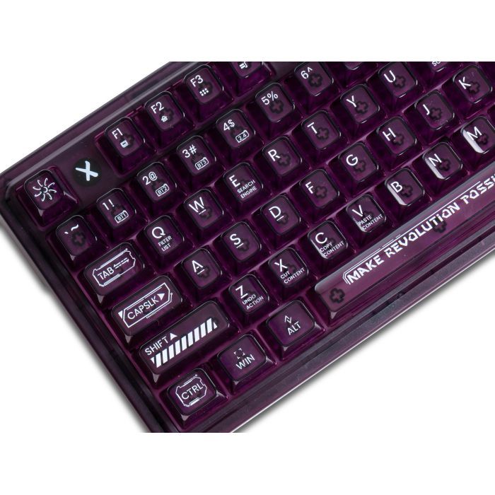 Клавіатура Thunderobot K75 TKL RGB Tri-mode Violet Mist Moon Switch Purple (6932066305550) зображення 7