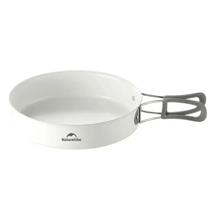 Сковорода туристическая Naturehike CNK2450CF013 17,5 см, алюміній, біла (6927595711026)