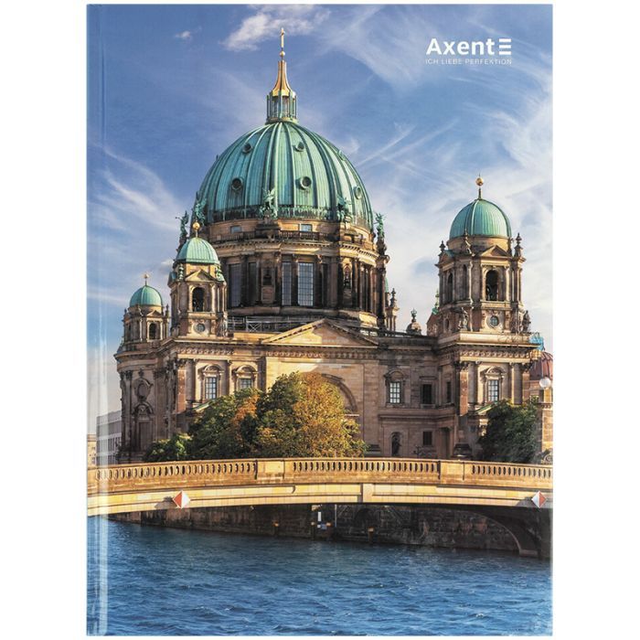 Книга записная Axent A4 City, Berlin, 96 листов клетка (8425-6-A)