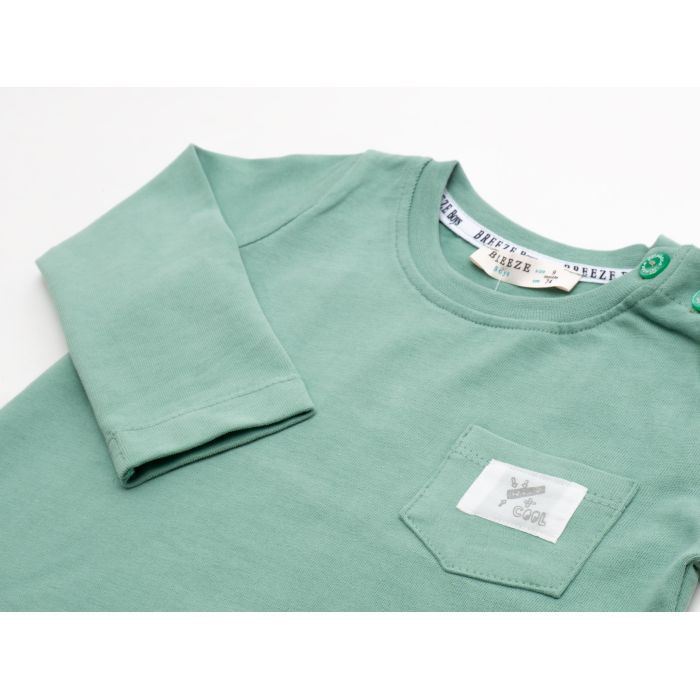 Кофта детская Breeze с кармашком (20826-74B-green) изображение 3