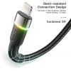 Дата кабель USB 2.0 AM to Lightning 1.0m 2.4A black Essager (EXCL-XCD01) изображение 9