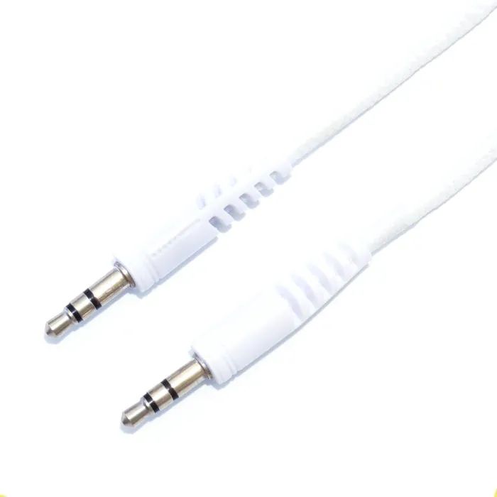 Кабель мультимедійний 3.5mm M to 3.5mm M 1.0m white XQISIT (4029948026954)