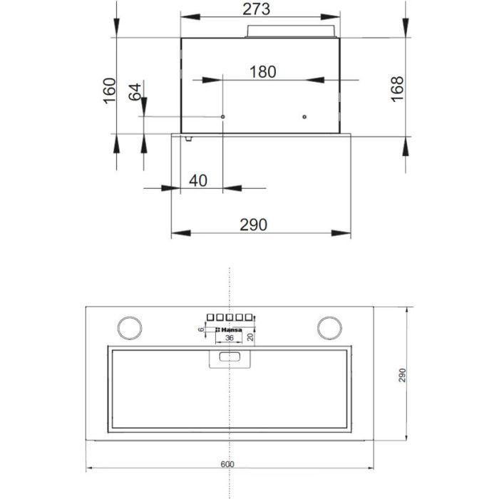 Витяжка кухонна Hansa OMC 6212 WH (OMC6212WH) зображення 6