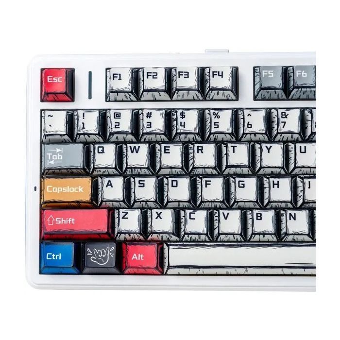 Клавиатура Aula F75 Reaper Switch Wireless/Bluetooth/USB UA Comic (6978080501578) изображение 2