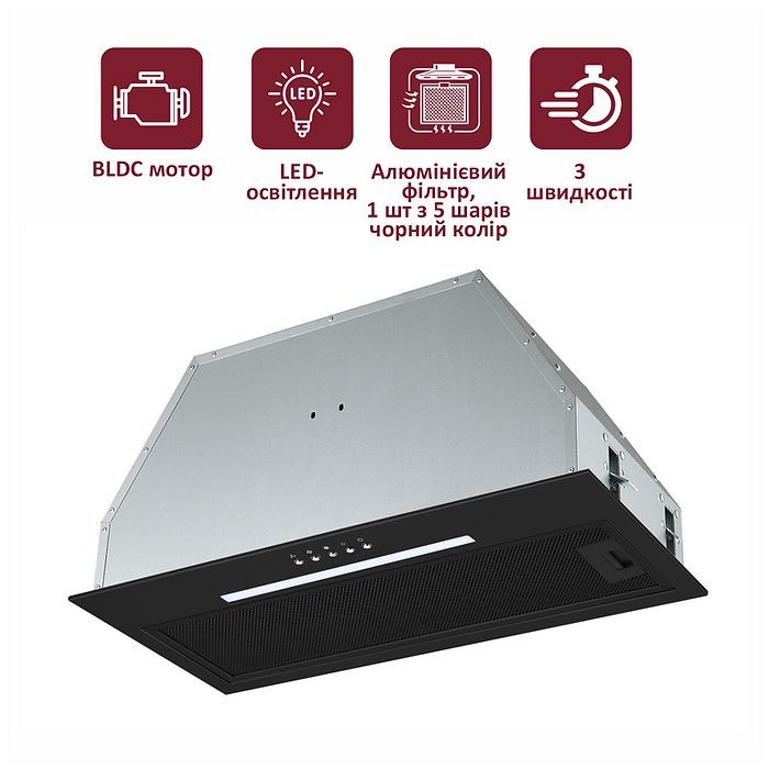 Витяжка кухонна PRIME Technics PVBI 10061 B зображення 2