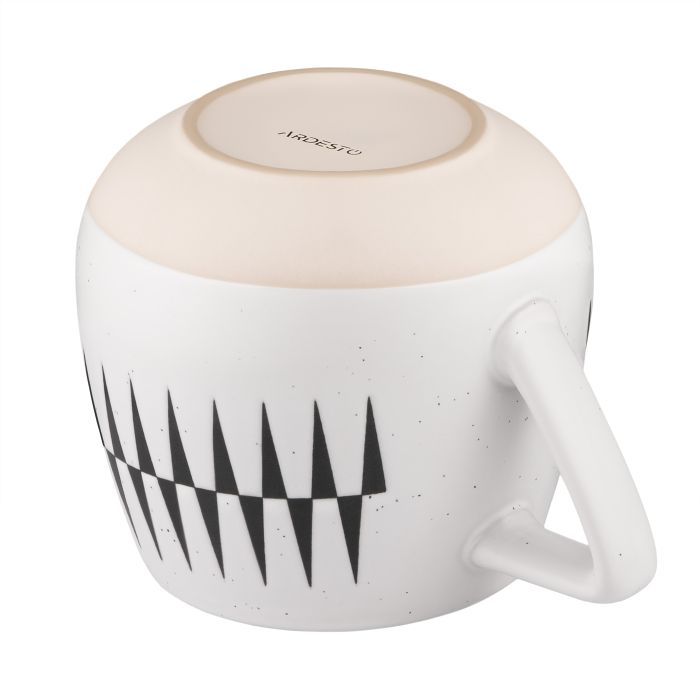 Чашка Ardesto Auro, 440мл, кераміка, білий (AR3033) зображення 4