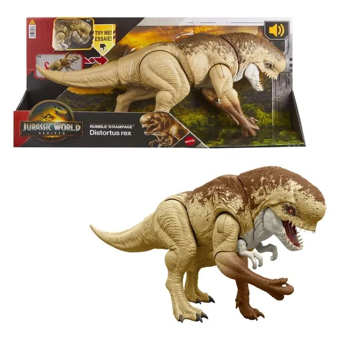 Фигурка Jurassic World Дистортус Рекс Монстро-рев (JGB58)