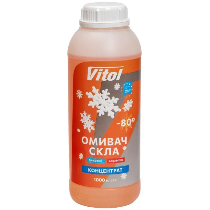Омыватель автомобильный VITOL -80 Orange 1л (VITOL-WWFC-80ORG1)