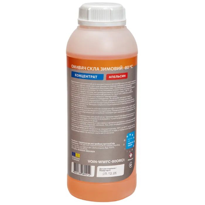 Омыватель автомобильный VITOL -80 Orange 1л (VITOL-WWFC-80ORG1) изображение 2