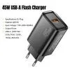Зарядний пристрій Essager USB-A QC3.0 45W black (ECT45W-RPB01-Z) зображення 5
