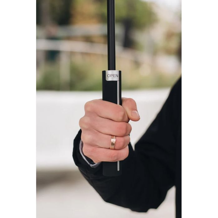 Парасоля Krago тростина Soft Black з ручкою із гумовим покриттям (umb-9-001) зображення 5