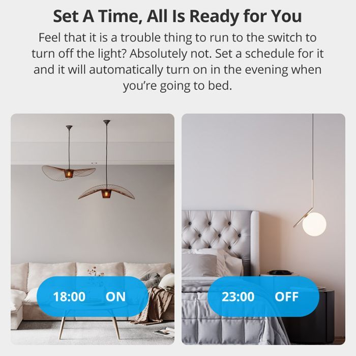 Розумний вимикач Sonoff T3EU2C-TX зображення 5