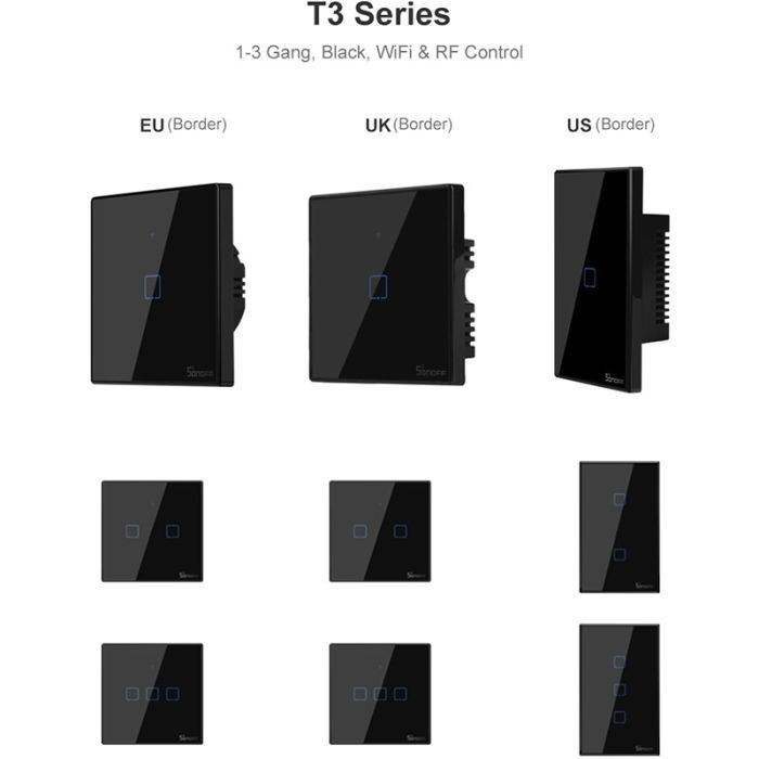 Розумний вимикач Sonoff T3EU2C-TX зображення 9