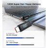 Дата кабель USB-C to USB-C 1.2m PD100W digital display silicone Choetech (XCC-1064) зображення 4