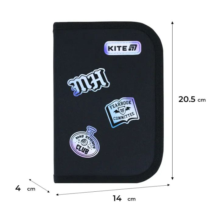 Пенал Kite Monster High 622, без наповнення, 1 відділення, 2 відвороти (MH26-622) зображення 6