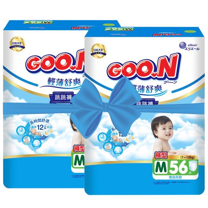 Подгузники GOO.N Slim & Comfortable Розмір 3 M 7-12 кг 56 шт (21001091)