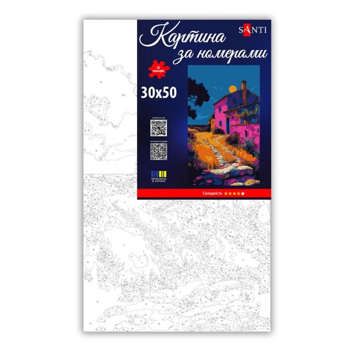 Картина по номерам Santi Барвистий вечір 30х50 см (955560) изображение 2