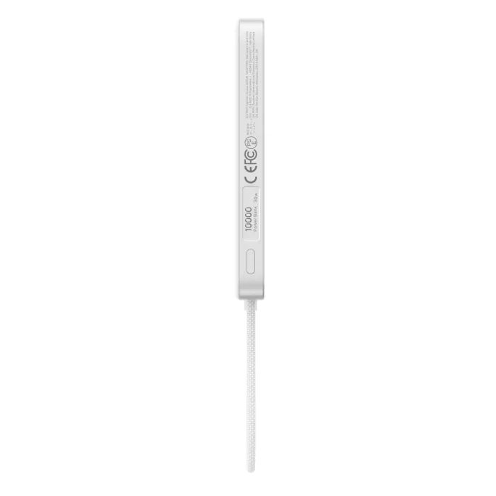 Батарея універсальна Ugreen 10000mAh 30W 1xUSB-C + 15W Magnetic Wireless + cable USB-C white (75983B) зображення 2