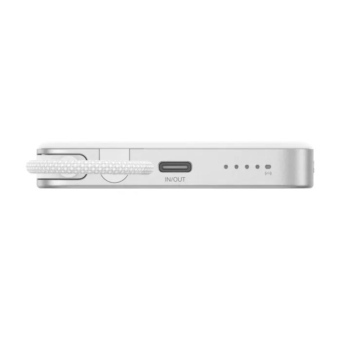 Батарея універсальна Ugreen 10000mAh 30W 1xUSB-C + 15W Magnetic Wireless + cable USB-C white (75983B) зображення 6