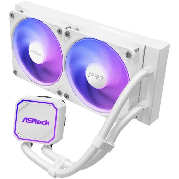 Система жидкостного охлаждения ASRock Pro White 240 ARGB изображение 2