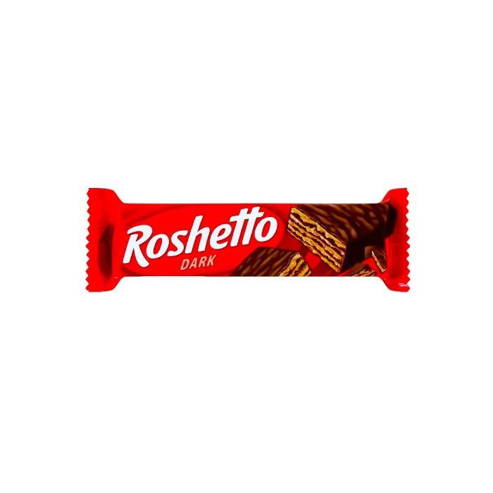 Батончик Roshen вафельний Roshetto чорний шоколад 34 г (607585)