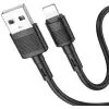 Дата кабель USB 2.0 AM to Lightning 1.0m 2.4A X83 black HOCO (6931474770868) изображение 2