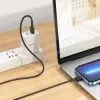 Дата кабель USB 2.0 AM to Lightning 1.0m 2.4A X83 black HOCO (6931474770868) изображение 4