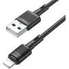Дата кабель USB 2.0 AM to Lightning 1.0m 2.4A X83 black HOCO (6931474770868)
