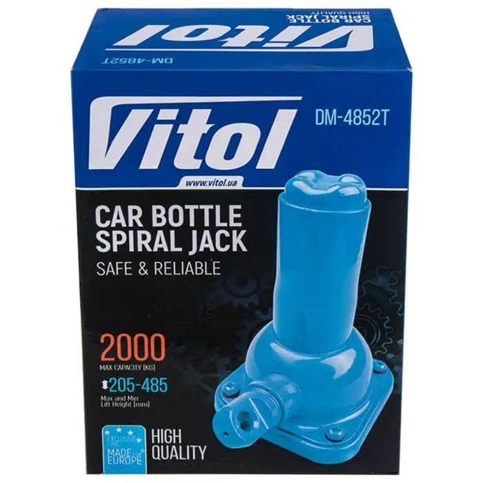 Домкрат Vitol DM-4852T/ST-107H, механічний, 2т, min 215мм, max 485мм (DM-4852T) зображення 7