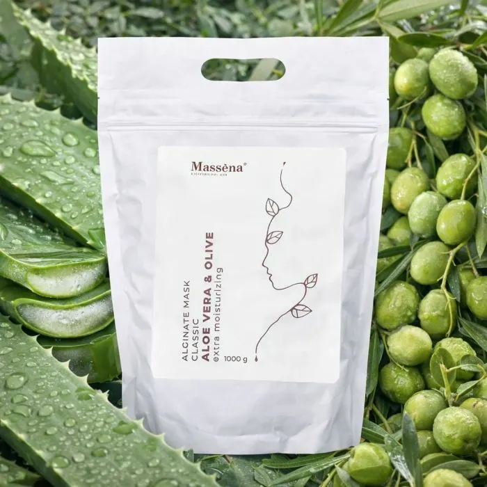 Маска для лица Massena Alginate Mask Aloe Vera & Oil 1000 г (3354495013951) изображение 2
