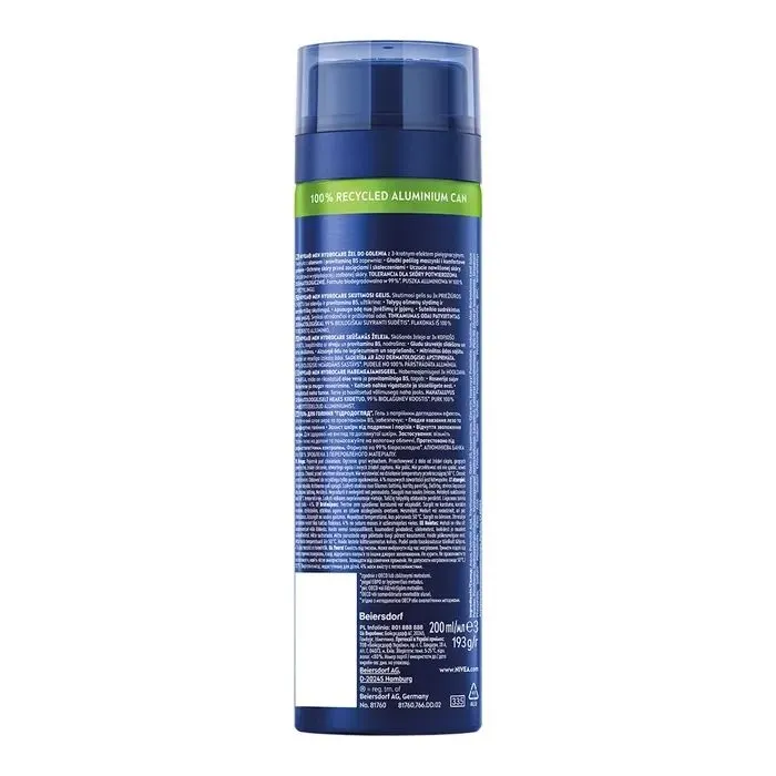 Гель для бритья Nivea MEN Hydrocare Shaving Gel 200 мл (5900017102825) изображение 2