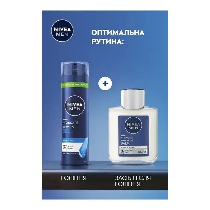 Гель для бритья Nivea MEN Hydrocare Shaving Gel 200 мл (5900017102825) изображение 4