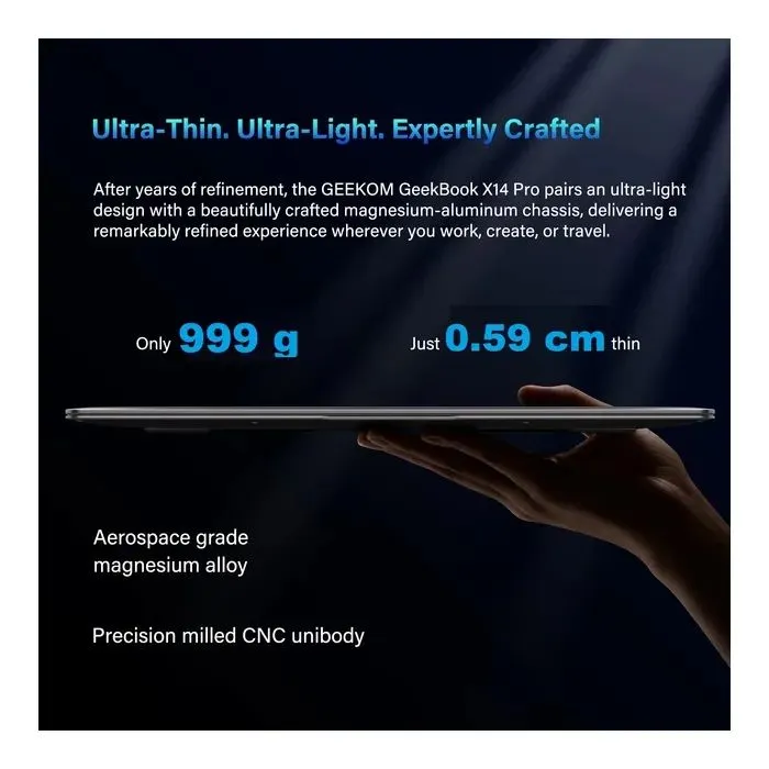 Ноутбук Geekom X14 Pro (GEEKBOONX14CMOU9185H-322-US) зображення 6