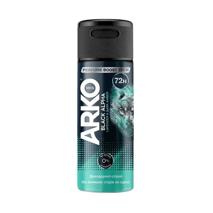 Дезодорант ARKO Black Alpha 150 мл (8690506562366)