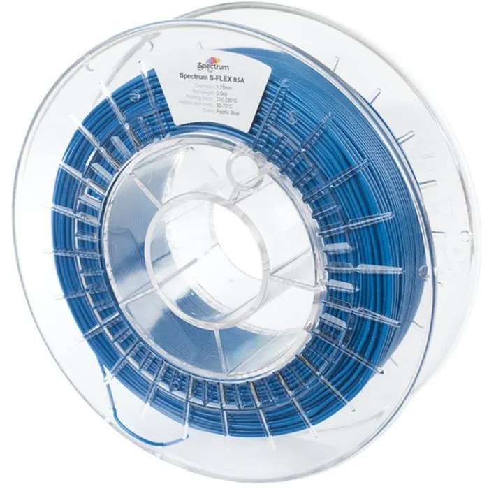 Пластик для 3D-принтера Spectrum S-Flex 85A 1.75mm 0.5kg Blue, Pacific RAL 5015 (80577)