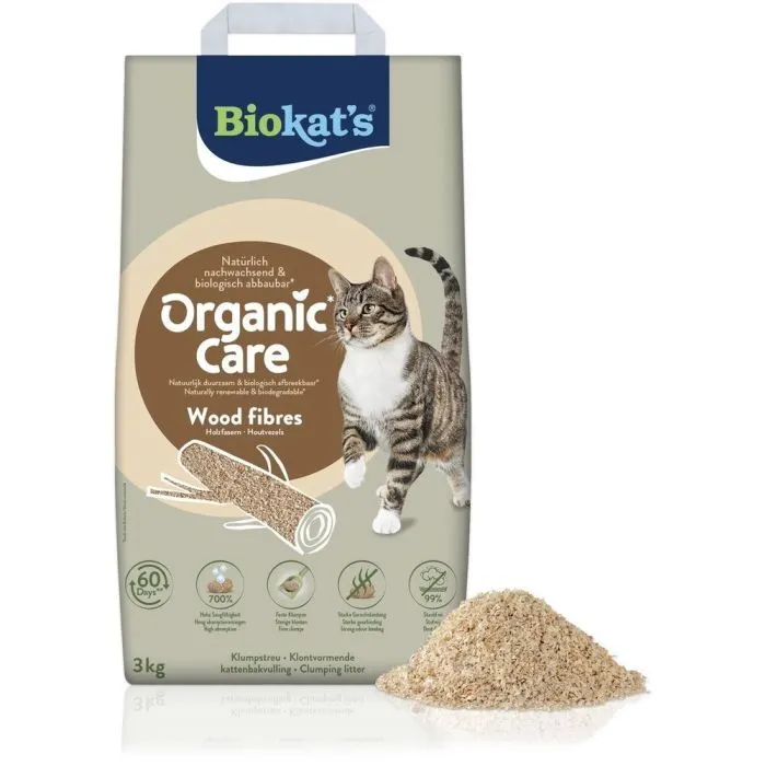 Наполнитель для туалета Biokat's Organic Care деревянный 8 л/3 кг. (4002064617503) изображение 2