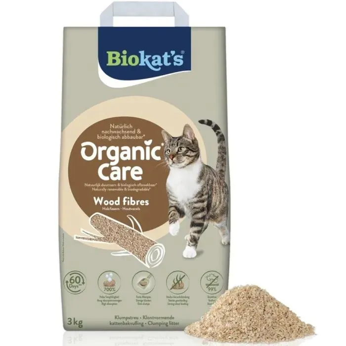 Наполнитель для туалета Biokat's Organic Care деревянный 8 л/3 кг. (4002064617503) изображение 3