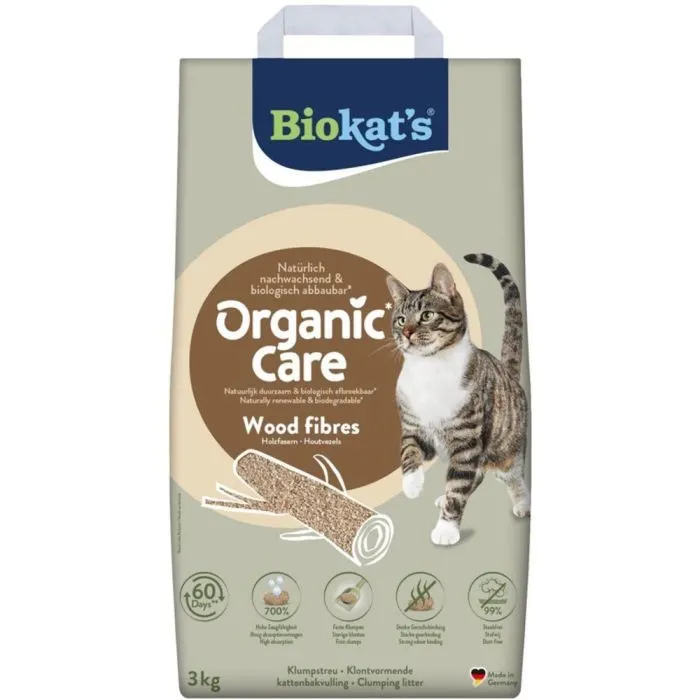 Наполнитель для туалета Biokat's Organic Care деревянный 8 л/3 кг. (4002064617503) изображение 7
