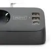 Мережевий фільтр живлення Digitus 3 розетки, 2xUSB-A, 1xUSB-C,1.5м, Black (DA-70625) зображення 4