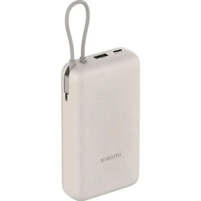 Батарея универсальная Xiaomi 20000mAh 33W Integrated Cable Oak Bark (BHR8851GL) изображение 2
