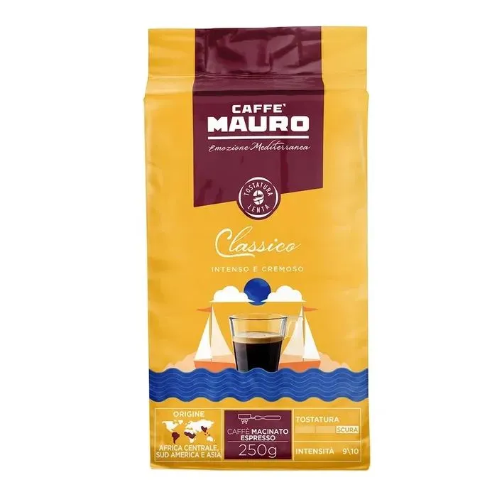 Кава MAURO Espresso Classico мелена 250 г (8002530220523)