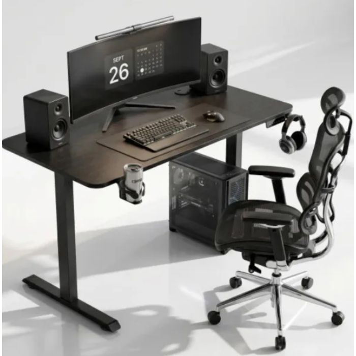 Комп'ютерний стіл GT Racer TY-1451 Dark Gray (TY-1451 (140x60x71-116) Dark Gray) зображення 3