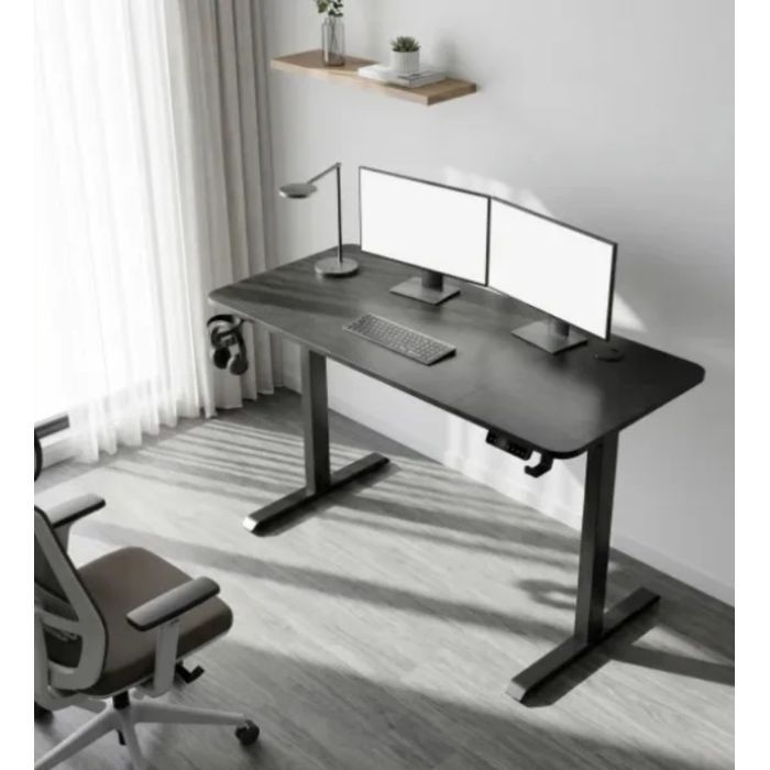 Комп'ютерний стіл GT Racer TY-1451 Dark Gray (TY-1451 (140x60x71-116) Dark Gray) зображення 4