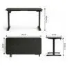 Комп'ютерний стіл GT Racer TY-1451 Black (TY-1451 (140x60x71-116) Black) зображення 8