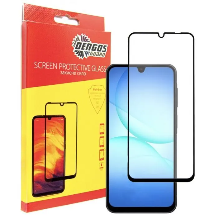 Стекло защитное Dengos Full Glue Samsung Galaxy A18 Black (TGFG-456)
