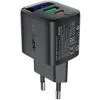 Зарядний пристрій Acefast 1xUSB-C + 1xUSB 25W GaN with digital display black (6974316284437) зображення 2