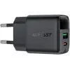 Зарядний пристрій Acefast 1xUSB-C + 1xUSB 25W GaN with digital display black (6974316284437) зображення 4