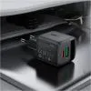 Зарядний пристрій Acefast 1xUSB-C + 1xUSB 25W GaN with digital display black (6974316284437) зображення 7