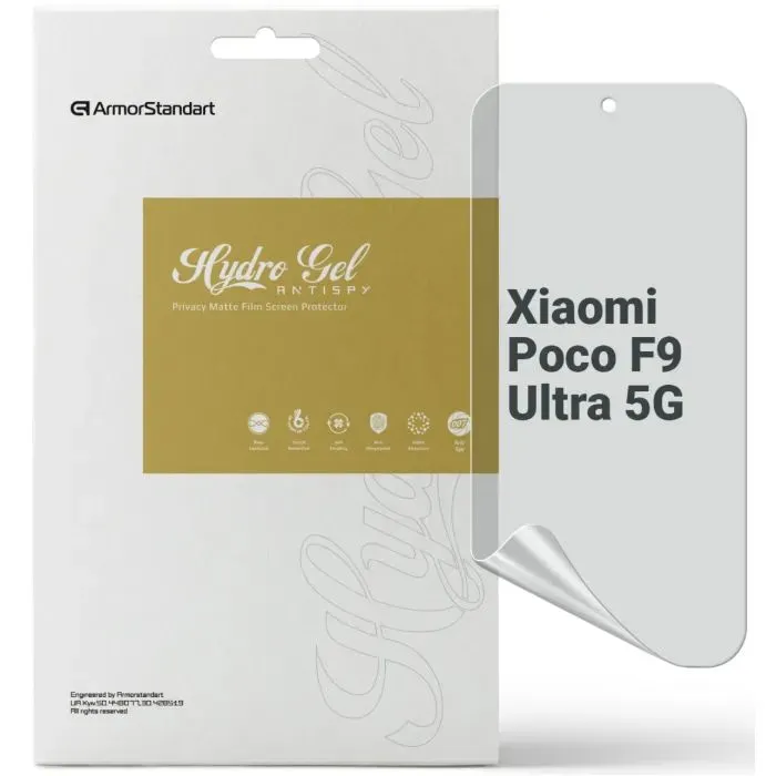 Плівка захисна Armorstandart Anti-spy hydrogel Xiaomi Poco F9 Ultra 5G (ARM92675)